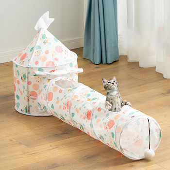 Κρεβάτι γάτας παιχνίδι τούνελ χαλάκι κατοικίδια Γάτες σκύλοι Κουνέλια και κατοικίδια Σπίτι Πτυσσόμενοι μαλακοί σωλήνες τούνελ για γάτες Παιχνίδια κρεβάτι για κατοικίδια