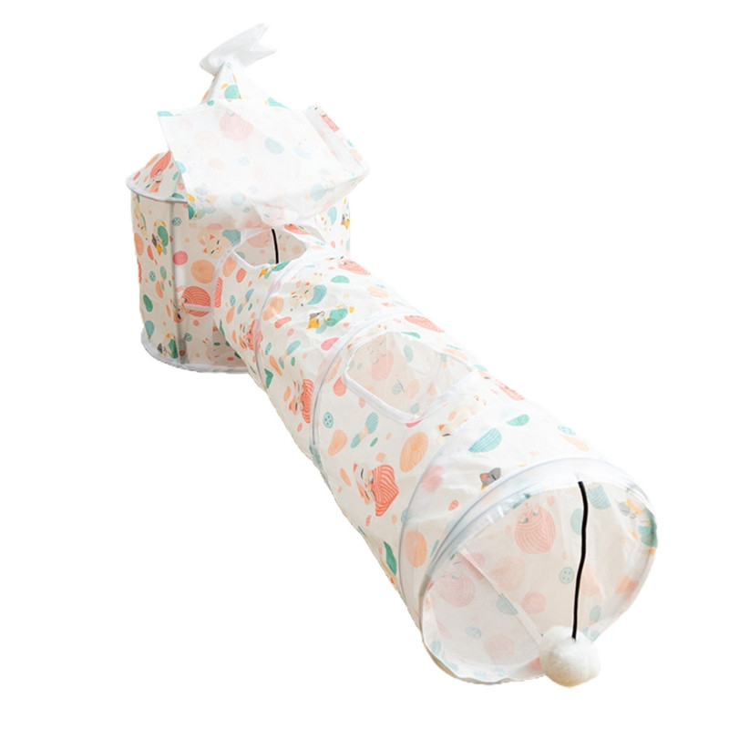 Pat pentru pisici Covoraș pentru tunel de joacă Animale de companie Pisici Câini Iepuri și animale de companie Casă pliabil moale pentru tunel pentru pisici Jucării Pat de joacă pentru animale de companie