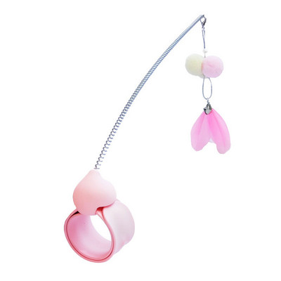 Mačke Igračka Narukvica Prsten za stopalo Višenamjenski zadirkivač Mačji štap Mačić Interaktivna obuka Elastičnost Smiješna mačka Oprema za kućne ljubimce