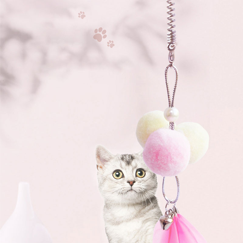 Mačke Igračka Narukvica Prsten za stopalo Višenamjenski zadirkivač Mačji štap Mačić Interaktivna obuka Elastičnost Smiješna mačka Oprema za kućne ljubimce