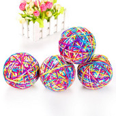 Lemmikkasside veeremispallimänguasjad Värvilised villased lõngad Kassipojad Scratch Ball mänguasjad treenimiseks