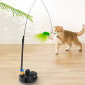 Interaktivna mačja igračka Smiješna simulacija pernate ptice sa zvonom Mačka na štapiću Igračka za mače koje se igra Zadirkujuća igračka sa štapićem Dodaci za mačke za kućne ljubimce