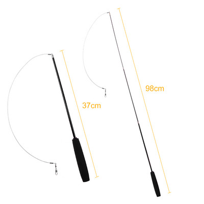 Interaktivna mačja igračka Smiješna simulacija pernate ptice sa zvonom Mačka na štapiću Igračka za mače koje se igra Zadirkujuća igračka sa štapićem Dodaci za mačke za kućne ljubimce