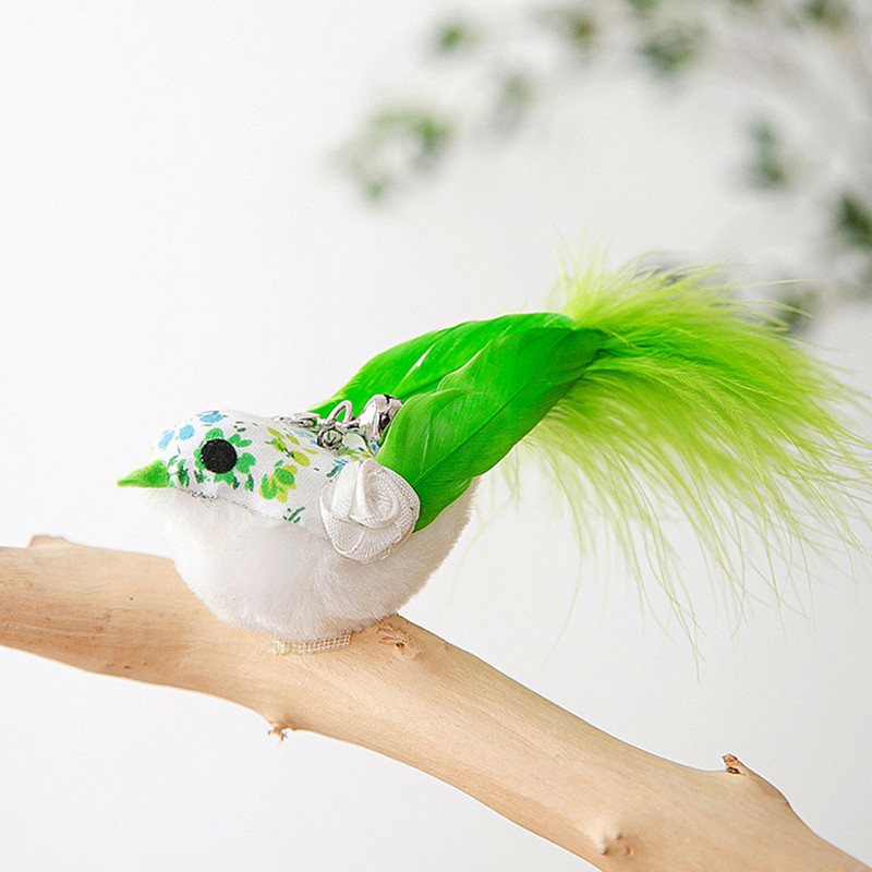Interaktivna mačja igračka Smiješna simulacija pernate ptice sa zvonom Mačka na štapiću Igračka za mače koje se igra Zadirkujuća igračka sa štapićem Dodaci za mačke za kućne ljubimce