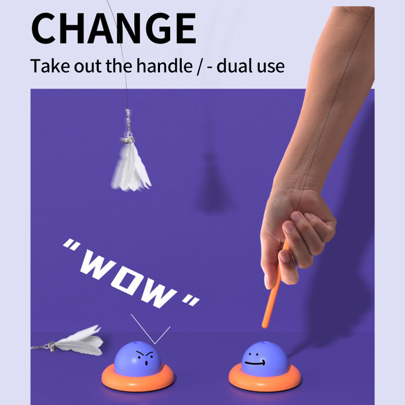 Cat Self Tere Kahe kasutusega eemaldatav pikk varras Cat Teaser Terasest traadist kellaimeja fikseeritud lemmikloomatarbed Interaktiivsed mänguasjad Kassitarbed