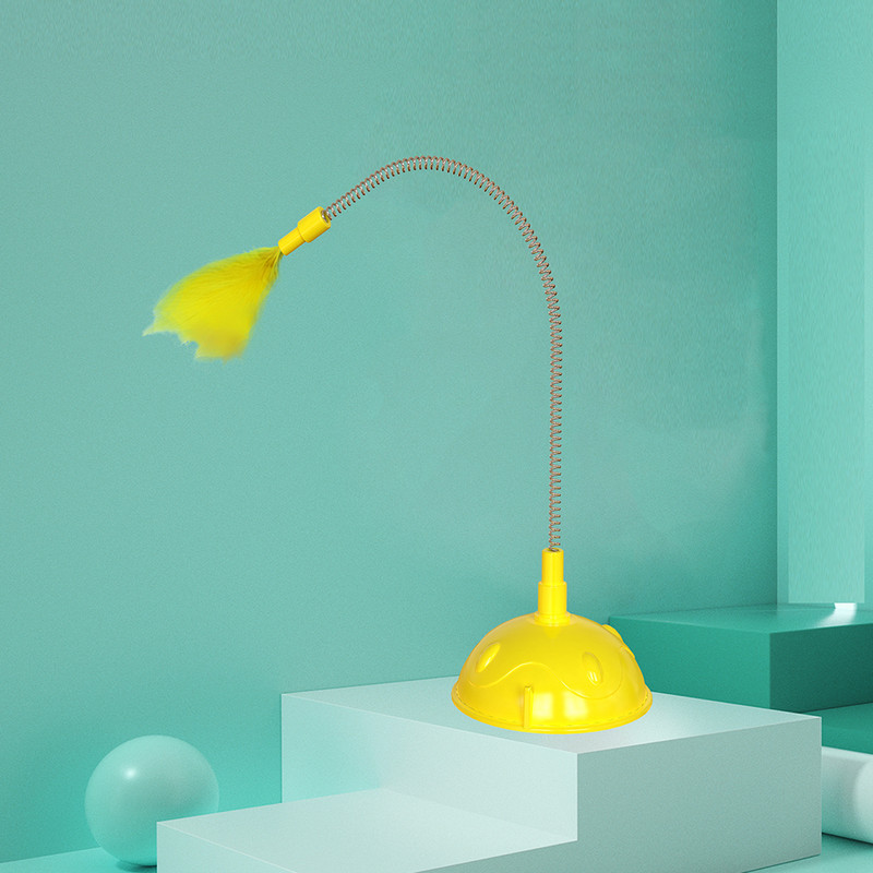 Interaktivna igračka za mačke Smiješno pero za mače Simulacija mačke Stick Teaser Pribor za mačke za kućne ljubimce Pribor za mačke sa super usisnom čašicom