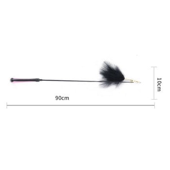 Cat Toys Kitten Interactive Stick Funny Cat Fishing Rod Game Wand Feather Stick Toy Pet Supplies Аксесоар за котки