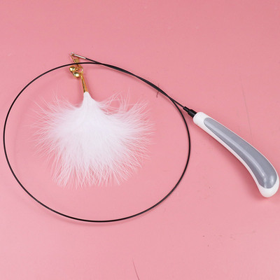 Cat Toys Kitten Interactive Stick Funny Cat Fishing Rod Game Ραβδί με φτερά ραβδί παιχνίδι για κατοικίδια Προμήθειες για γάτες