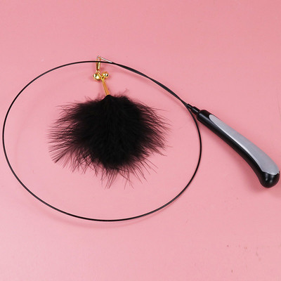 Cat Toys Kitten Interactive Stick Funny Cat Fishing Rod Game Ραβδί με φτερά ραβδί παιχνίδι για κατοικίδια Προμήθειες για γάτες