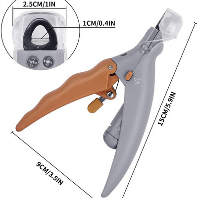 Ножица за нокти за домашни любимци Ножици за нокти за домашни любимци, кучета, котки, нокти, пръсти, нокти, LED лампа, тример за нокти, котки, кучета, подстригване на кучета, животни, домашни любимци