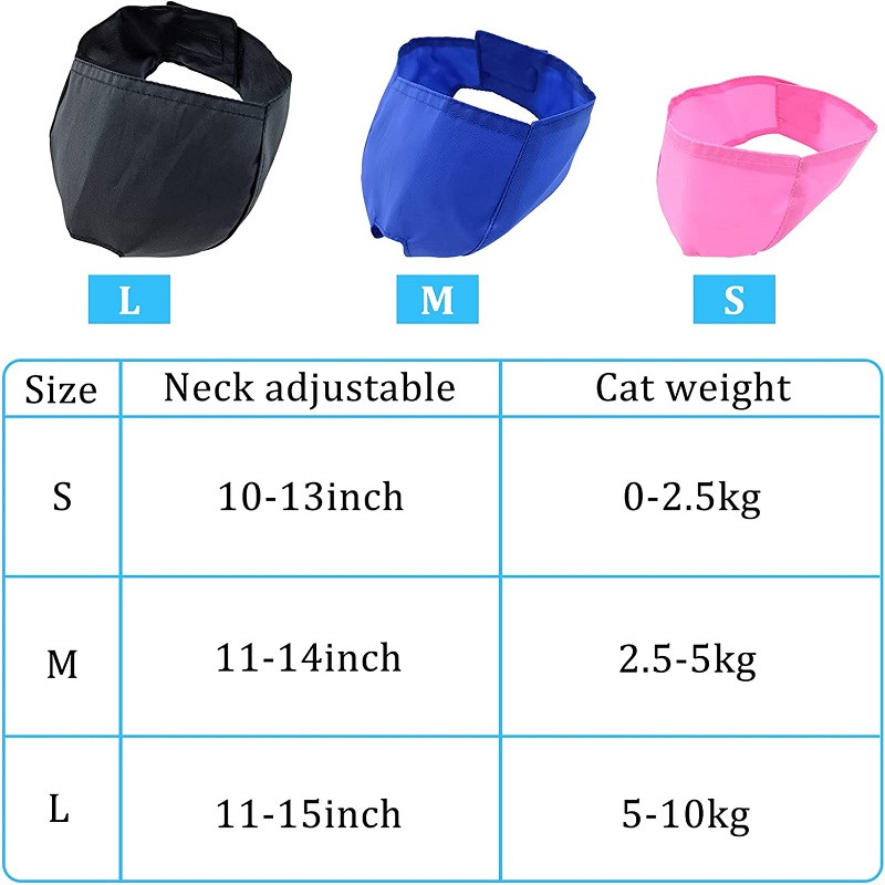 Boturi pentru pisici din nailon respirabil Măști de față pentru pisici Ajutor pentru îngrijire Baie Anti-mușcătură Anti-zgârieturi pentru Instrumente de îngrijire a pisicilor Articole pentru animale de companie