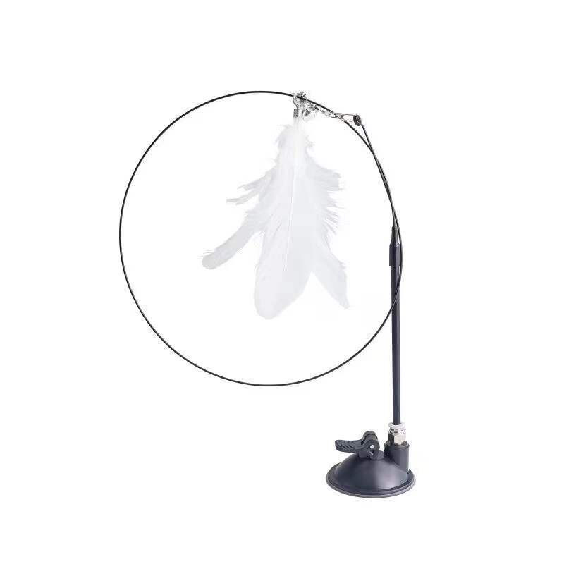 Διαδραστικό παιχνίδι γάτας Funny Feather Bird με κουδούνι και σούπερ βεντούζα παιχνίδι ραβδί γάτας για γατάκι που παίζει Teaser παιχνίδια για γάτα
