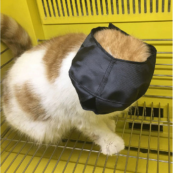 1PC котешки намордници Дишащи найлонови маски за лице за котенца Маски за баня против ухапване против надраскване Маска за подстригване Аксесоари за котки