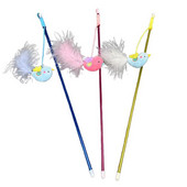 1 τεμ. Διαδραστικό ψεύτικο φτερό Lovely Bird Kitten Teaser Ραβδί Pet Stick Παιχνίδι για γάτα Παιχνίδι για ζώα συντροφιάς Προμήθειες για γάτες Τυχαίο χρώμα