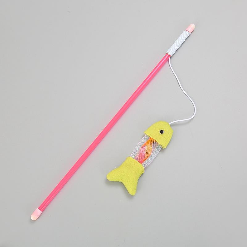 Smiješna mačja igračka Štap za pecanje Mačić Mačka Igračka za kućne ljubimce Štap Zadirkivanje Rainbow Streamer Interaktivni mačji štapić za igru s perjem Igračke za mačke