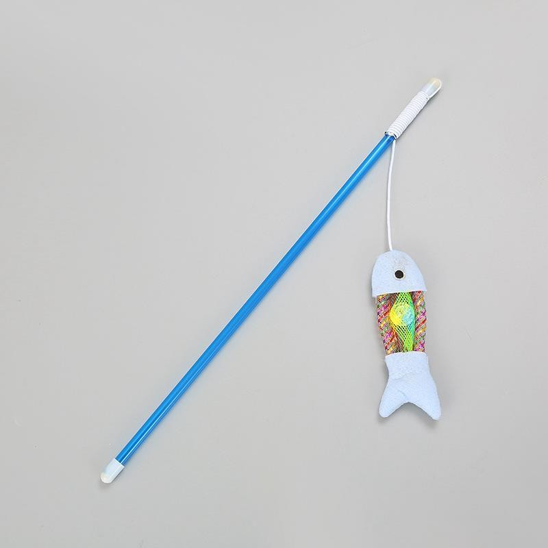 Smiješna mačja igračka Štap za pecanje Mačić Mačka Igračka za kućne ljubimce Štap Zadirkivanje Rainbow Streamer Interaktivni mačji štapić za igru s perjem Igračke za mačke