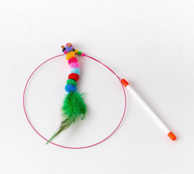 Štapići od žice od mačjeg perja Worm Teaser Wand Paket igračaka za mačke Igračke od mačjeg perja Punjenje za dražilice za mačje igračke