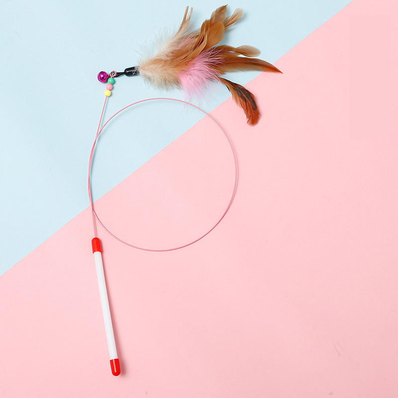 Štapići od žice od mačjeg perja Worm Teaser Wand Paket igračaka za mačke Igračke od mačjeg perja Punjenje za dražilice za mačje igračke