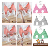 Kassihooldus küünte lõikamine kriimustusvastane hammustusevastane fikseeritud kott vann trimmiv turvakott Lemmikloom ilu rippuv võrkkiik Lemmikloomatarbed