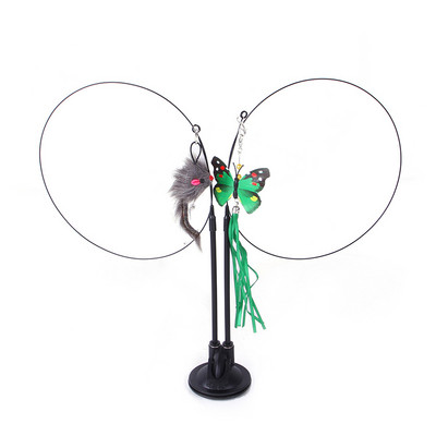 Interaktivna igračka za mačku Viseća vrata na uvlačenje Uže za mačje grebanje Miš Dugi štap Igračke od perja mačića za mačke u zatvorenom prostoru Igra Vježba