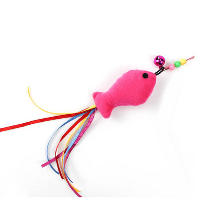 Kuum müük Lemmikloomad Kassi sulgede mänguasjad Plastikust kassipoeg Interaktiivne kepp Naljakas kassiõngemäng võlukepp sulepulk mänguasi lemmikloomatarbed