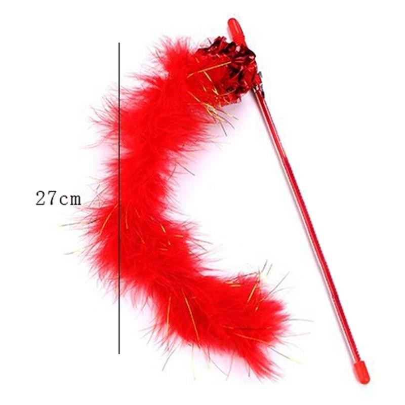 Kapmore 1kom Funny Pet Teaser Toy Funny Cat Interactive Teaser Toy Cat Teaser Wand For Christmas Oprema za kućne ljubimce Pokloni za mačke