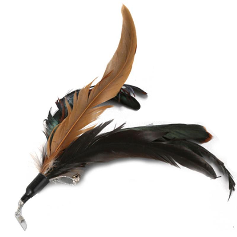 Interaktiivsed sulgedega kassimänguasjad Lemmikloomakassi mänguasi Õngeritv Sissetõmmatavad suled Naljakad kassivarras viis asenduspeaga sulgedega kassimänguasjad