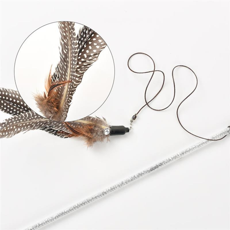 Jucării pentru animale de companie de 120 cm, tijă interactivă, amuzantă, jucărie pentru pisici, baghetă cu pene, pisicuță, pisici, accesorii, accesorii pentru animale de companie