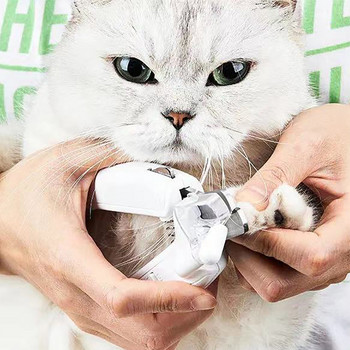 PETKIT Машинка за подстригване на нокти за котки и кучета с LED светлина за домашни любимци Предотвратява подрязването на ноктите Кръвоносни съдове Подстригване PETKIT Машинка за подстригване на нокти
