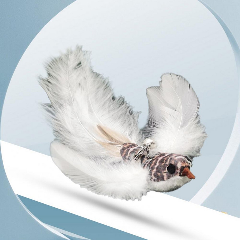 Kassi sulgede mänguasja simulatsioon lind, kassi võlukepp mänguasi, mis leevendab stressi