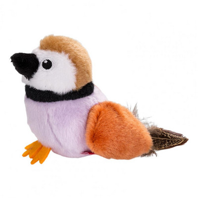 Kerge 1 komplekt, vastupidav simulatsioon lind lemmikloomakass mänguasi Armas kassi õrritav mänguasi Sisseehitatud heliga lemmikloomatarbed