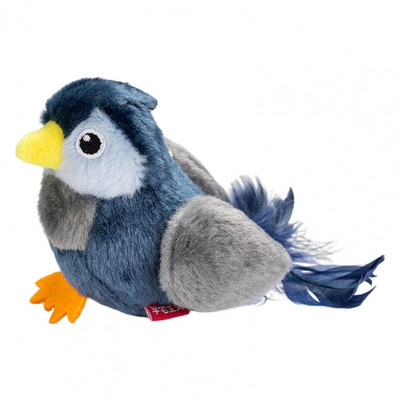 Kerge 1 komplekt, vastupidav simulatsioon lind lemmikloomakass mänguasi Armas kassi õrritav mänguasi Sisseehitatud heliga lemmikloomatarbed