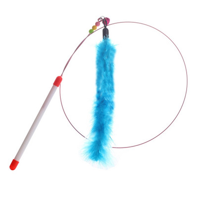Smiješna mačja igračka Šareno perje Interaktivne mačje igračke Mačiće Pero zadirkivanje Štapić Igračka Štap za pecanje