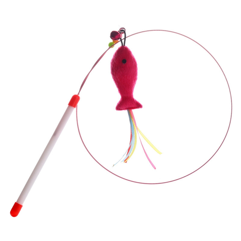 Smiješna mačja igračka Šareno perje Interaktivne mačje igračke Mačiće Pero zadirkivanje Štapić Igračka Štap za pecanje