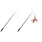 Siseruumides väljas sissetõmmatav õrrituskepp Elutuba Kaasaskantav lemmikloomade õrritaja sulgede kelluke interaktiivne mänguvarraste pulk 1 8m