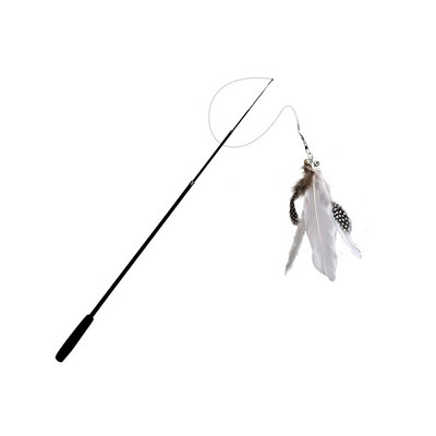 Siseruumides väljas sissetõmmatav õrrituskepp Elutuba Kaasaskantav lemmikloomade õrritaja sulgede kelluke interaktiivne mänguvarraste pulk 1 8m