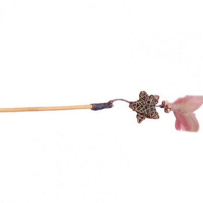 Interaktiivne kassipulk Vastupidav kassitõusmispulk, puidust loominguline kuju, hea siseruumides ja väljas kasutamiseks mõeldud kassitõusmispulk lemmiklooma interaktiivne mänguasi