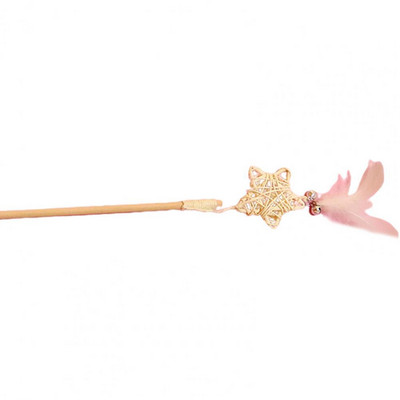 Interaktiivne kassipulk Vastupidav kassitõusmispulk, puidust loominguline kuju, hea siseruumides ja väljas kasutamiseks mõeldud kassitõusmispulk lemmiklooma interaktiivne mänguasi