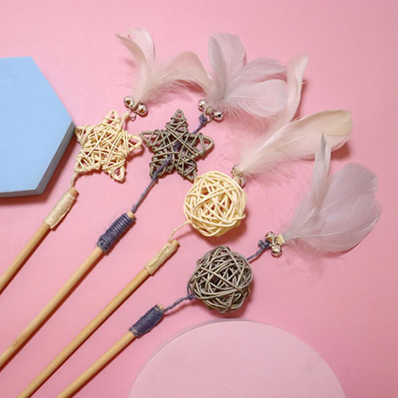 Interaktiivne kassipulk Vastupidav kassitõusmispulk, puidust loominguline kuju, hea siseruumides ja väljas kasutamiseks mõeldud kassitõusmispulk lemmiklooma interaktiivne mänguasi