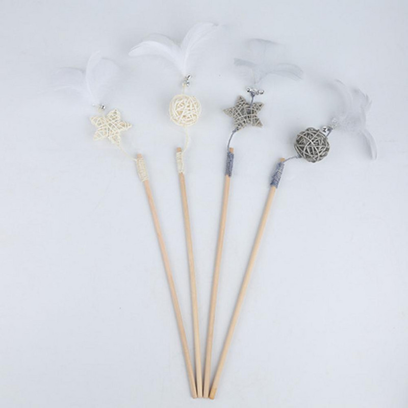 Interaktiivne kassipulk Vastupidav kassitõusmispulk, puidust loominguline kuju, hea siseruumides ja väljas kasutamiseks mõeldud kassitõusmispulk lemmiklooma interaktiivne mänguasi