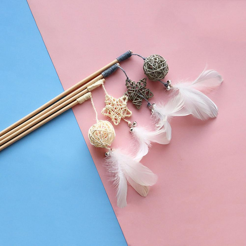 Interaktiivne kassipulk Vastupidav kassitõusmispulk, puidust loominguline kuju, hea siseruumides ja väljas kasutamiseks mõeldud kassitõusmispulk lemmiklooma interaktiivne mänguasi