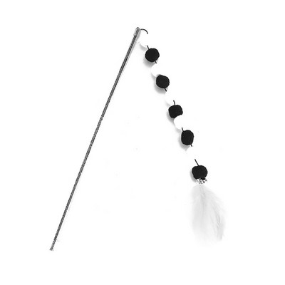 Igračke za kućne ljubimce Fluffy Ball Cat Stick Oprema za mačke Fluffy Ball Feather Cat Chew ublažiti dosadu Interaktivne igračke Pribor za kućne ljubimce