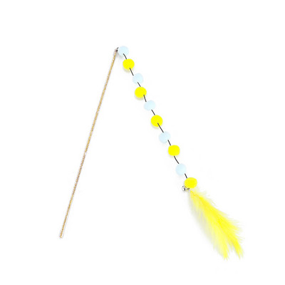 Igračke za kućne ljubimce Fluffy Ball Cat Stick Oprema za mačke Fluffy Ball Feather Cat Chew ublažiti dosadu Interaktivne igračke Pribor za kućne ljubimce