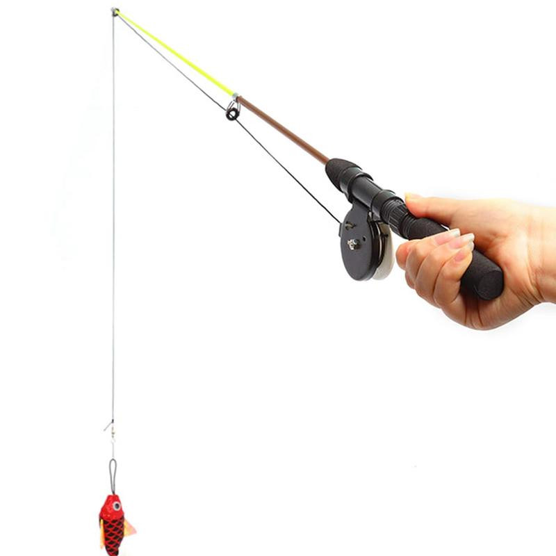 Funny Cat Stick Teaser Toy Štap za mače Mačke Igračke s kolutom za podešavanje Interaktivne igračke Oprema za kućne ljubimce za mačiće Vježba lova