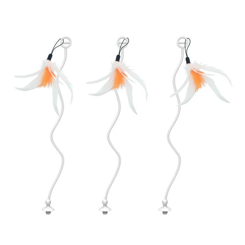 Cat Stick Feathers Dodaci za Smart Interactive Cat Toy Funny Pet Game Electronic LED Light Toys Kitty Balls