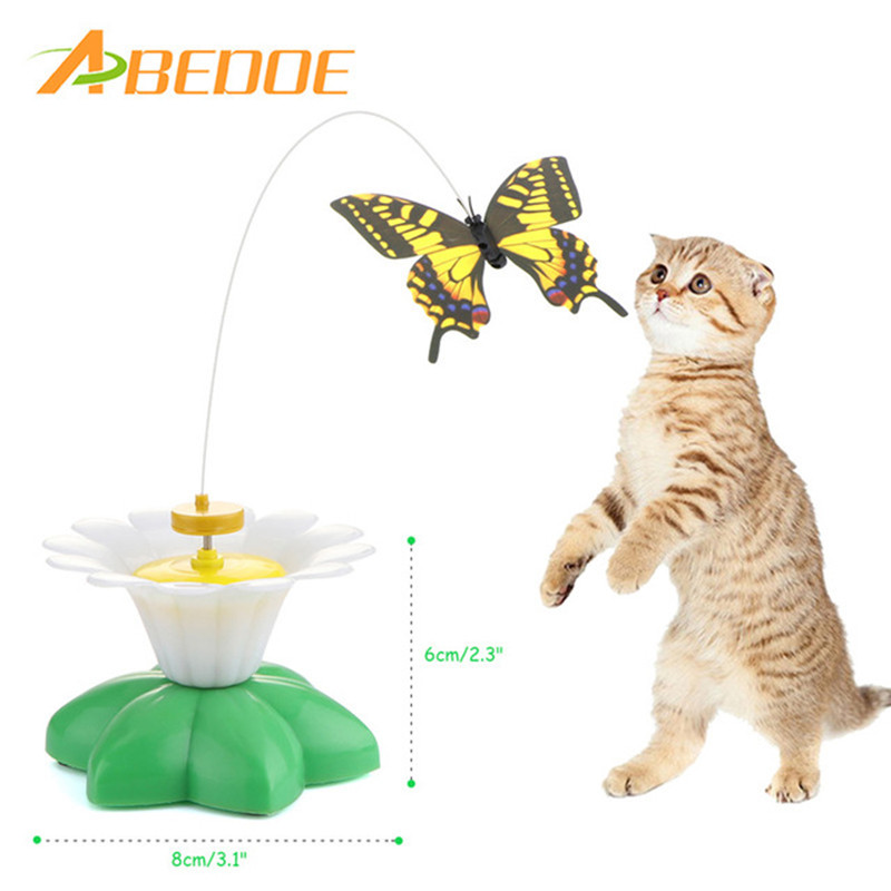 Igračke za mačke, električni rotirajući šareni leptir, smiješno sjedalo za kućne ljubimce, ogrebotine, interaktivna igračka za treniranje mačića