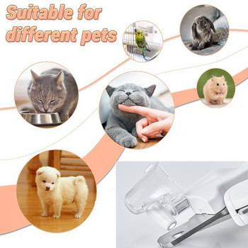 PETKIT Pet Cat Dog Safety Нокторезачка Консумативи с LED осветление Предотвратяване на изрязване на ноктите Кръвоносни съдове Режеща ножица Тример