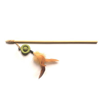 Cat Toys Feather Funny Cats Cat Teaser Interactive Natural Fun Kitten Wand Toy Pet Catnip Toy for Cat Supplies