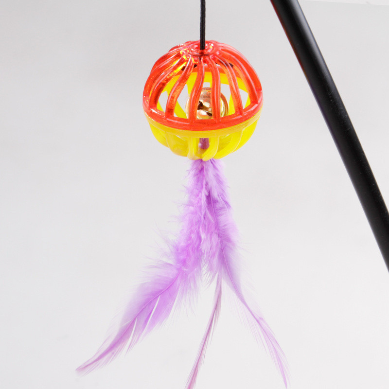 Animale de companie Jucărie Interacțiune pentru a ameliora plictiseala Clopoței Pene Amuzant Pisică Stick Accesorii pentru animale de companie Produse pentru pisoi Jucării interactive