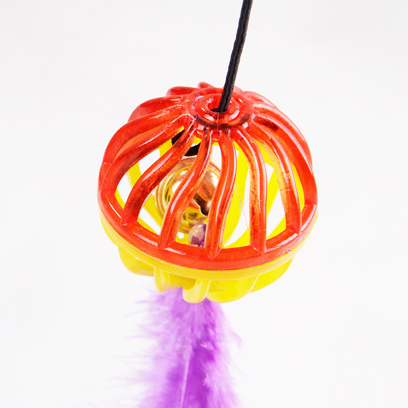 Animale de companie Jucărie Interacțiune pentru a ameliora plictiseala Clopoței Pene Amuzant Pisică Stick Accesorii pentru animale de companie Produse pentru pisoi Jucării interactive